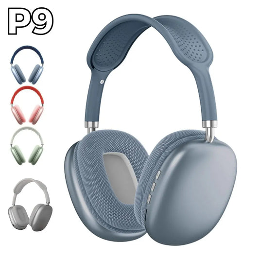 Casque Bluetooth sans fil P9 avec micro casques à suppression de bruit écouteurs de son stéréo de jeu de sport prend en charge TF